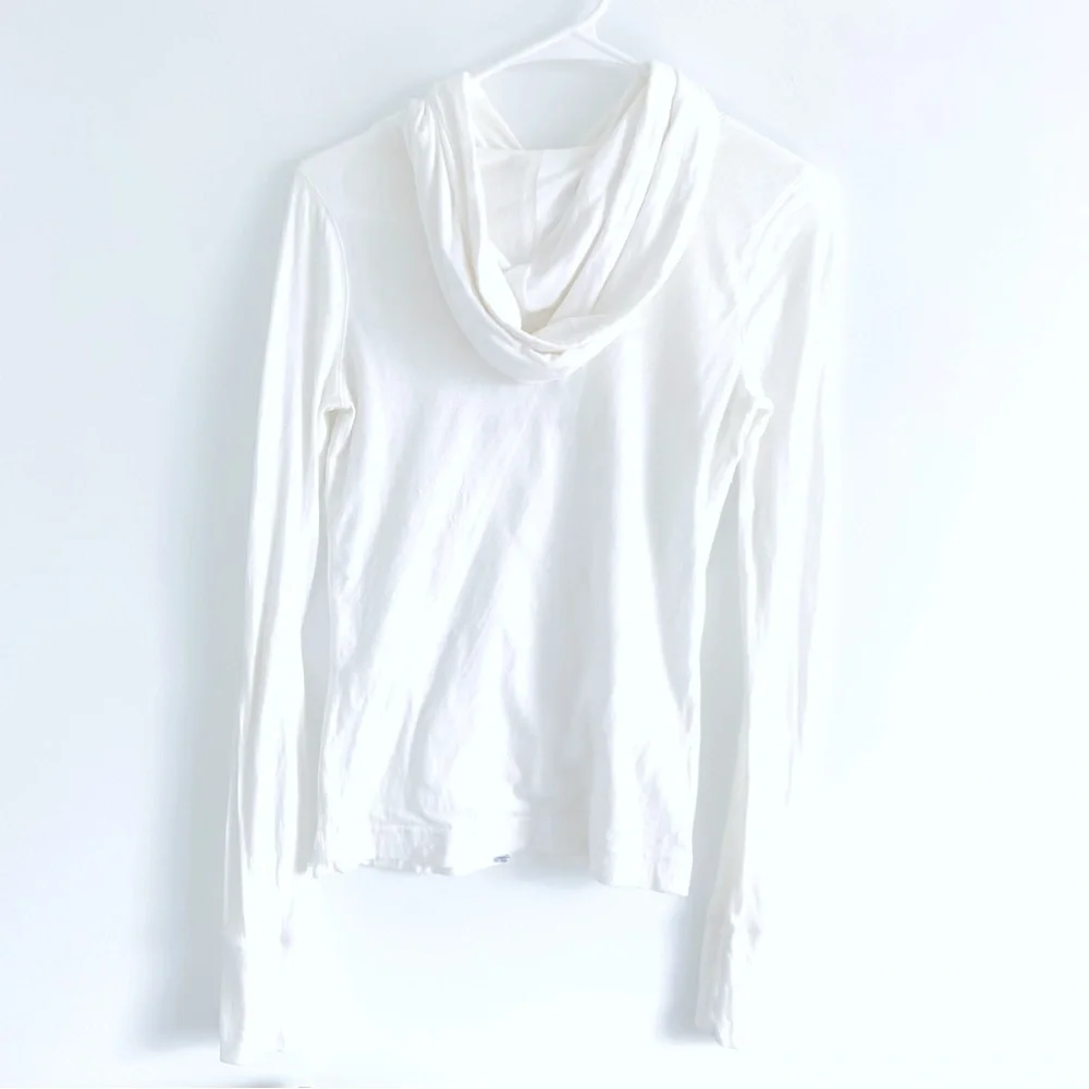 Abercrombie and Fitch Girl White Wildcat Cotton Sweatshirt Hoodie A&F - Picture 5 of 5